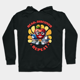 Read. Discover. Repeat  Reading Book Hoodie